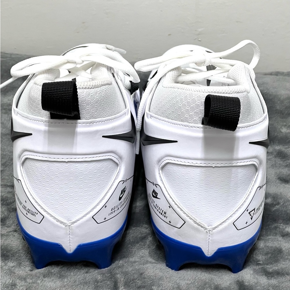 Nike Alpha Menace Pro 3 Football Men's Cleats White/Blue Size 13 NWOT CT6649-101 - Picture 6 of 15